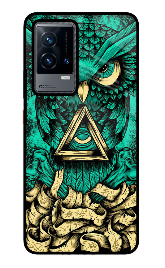 Green Owl iQOO 9 5G Glass Case