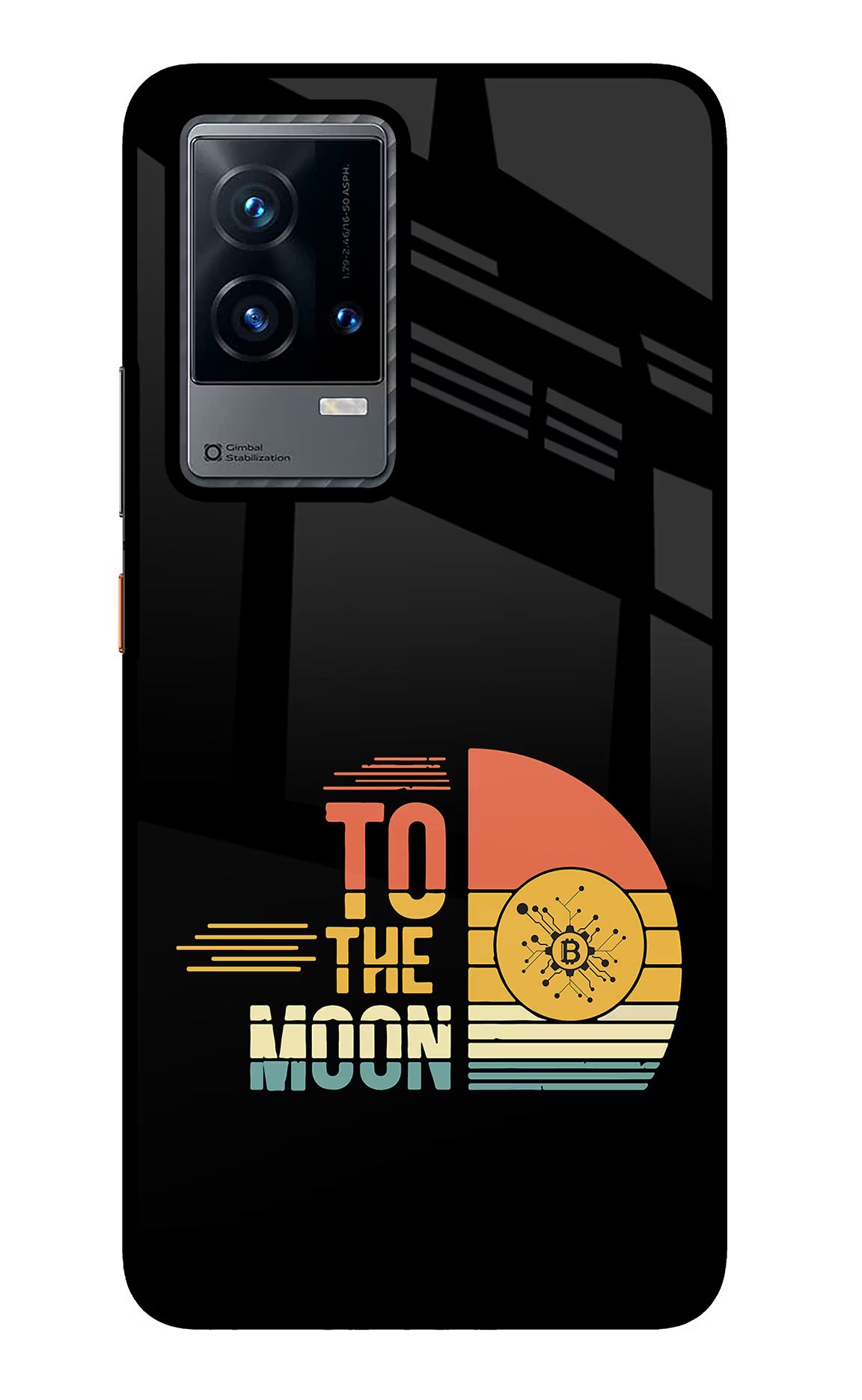 To the Moon iQOO 9 5G Glass Case Back Cover by Casekaro