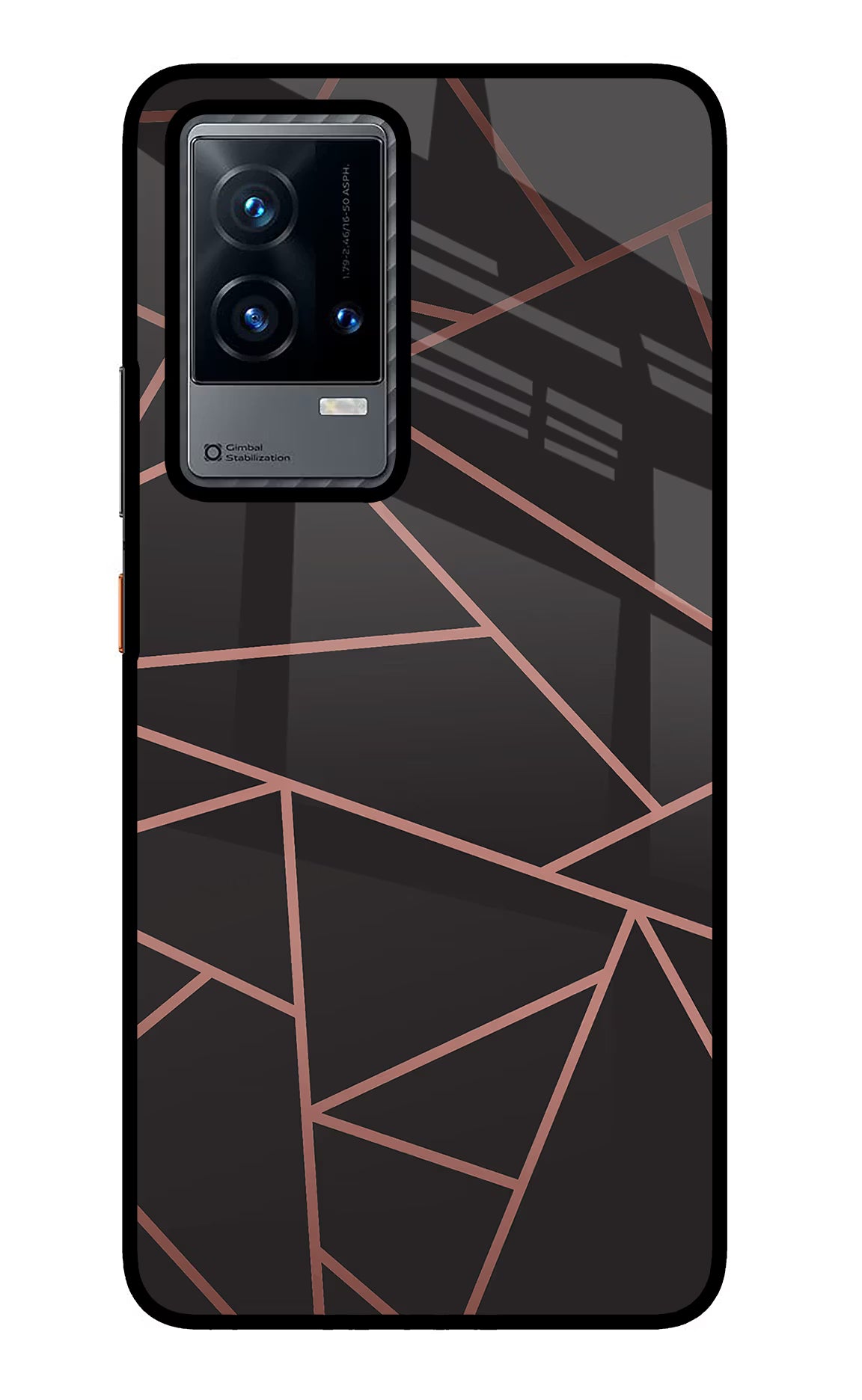 Geometric Pattern iQOO 9 5G Glass Case Back Cover by Casekaro