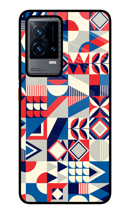 Colorful Pattern iQOO 9 5G Glass Case