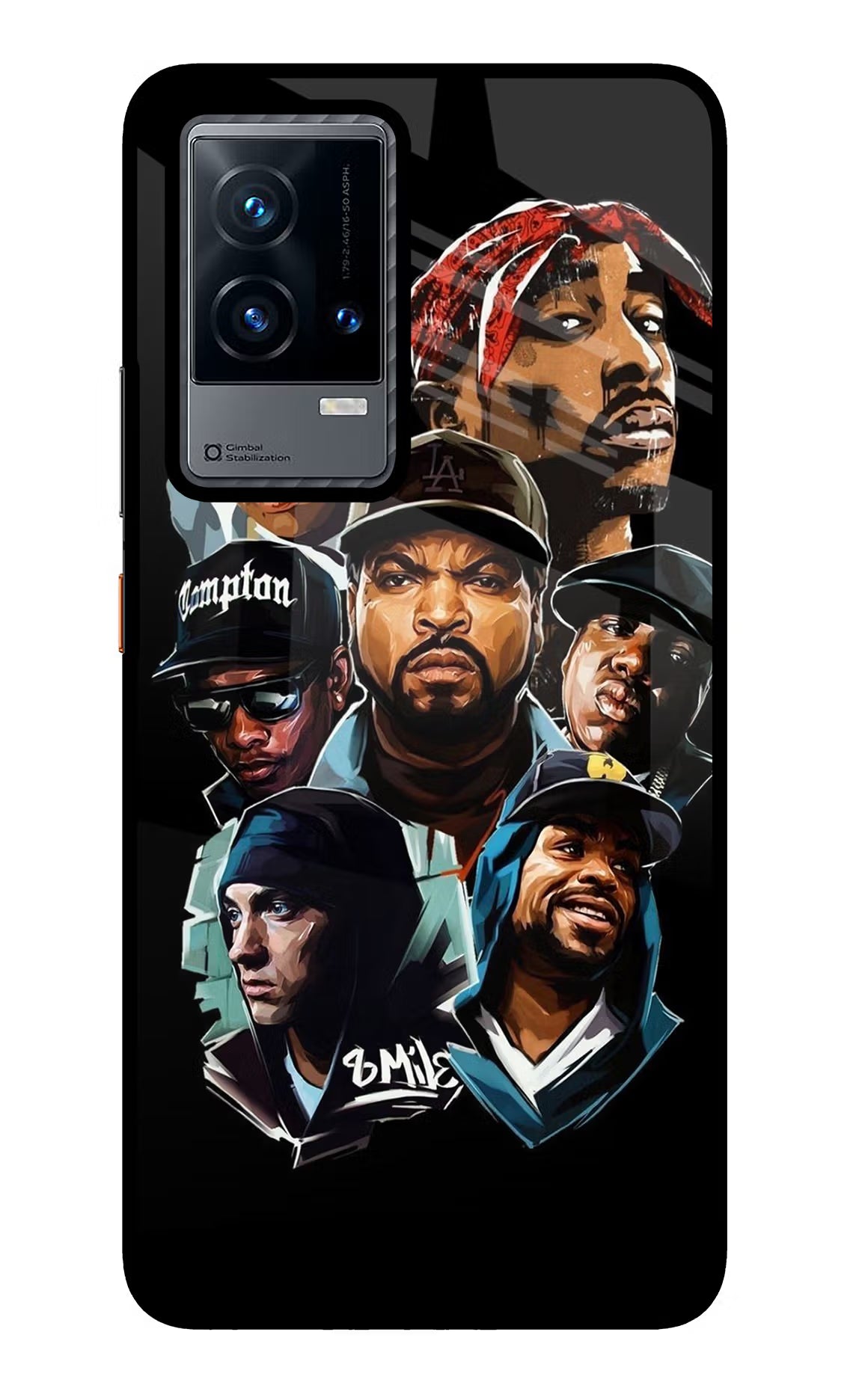 Rappers iQOO 9 5G Glass Case Back Cover by Casekaro
