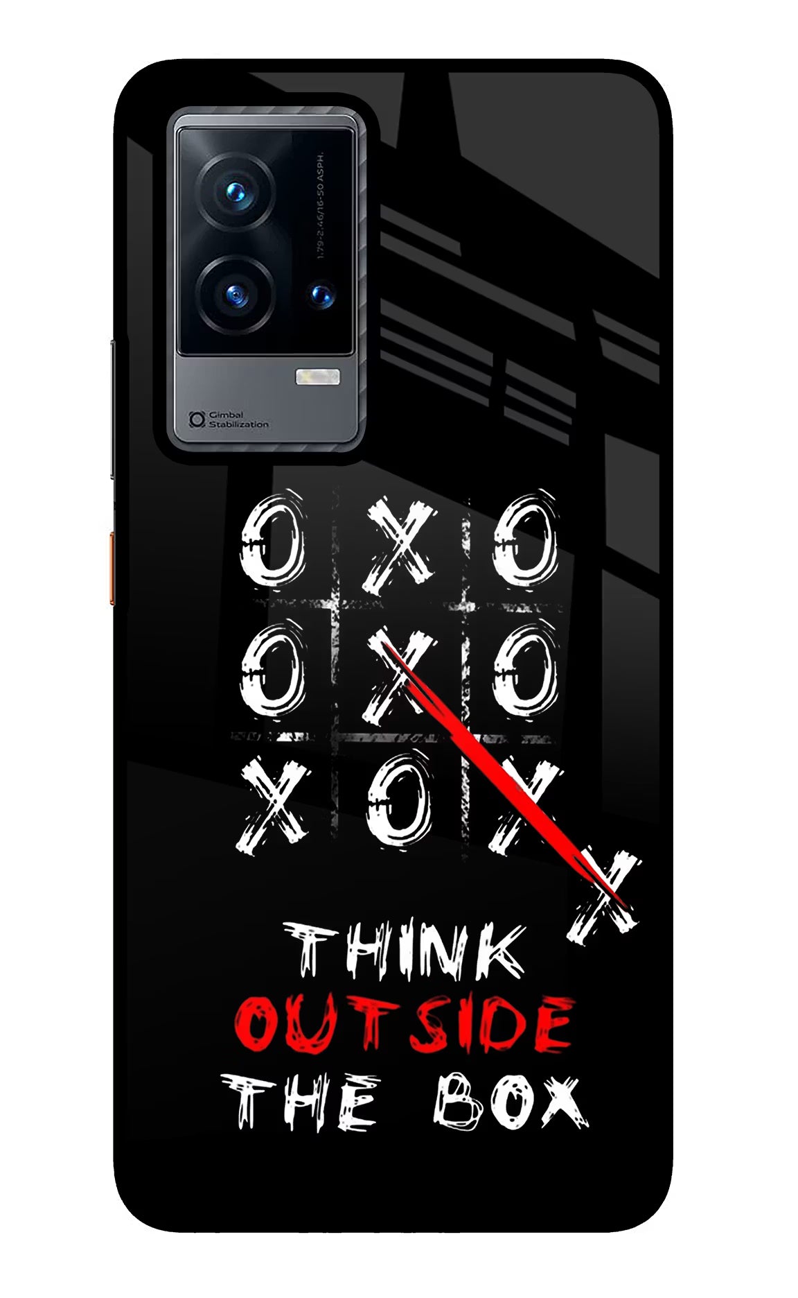 Think out of the BOX iQOO 9 5G Glass Case Back Cover by Casekaro