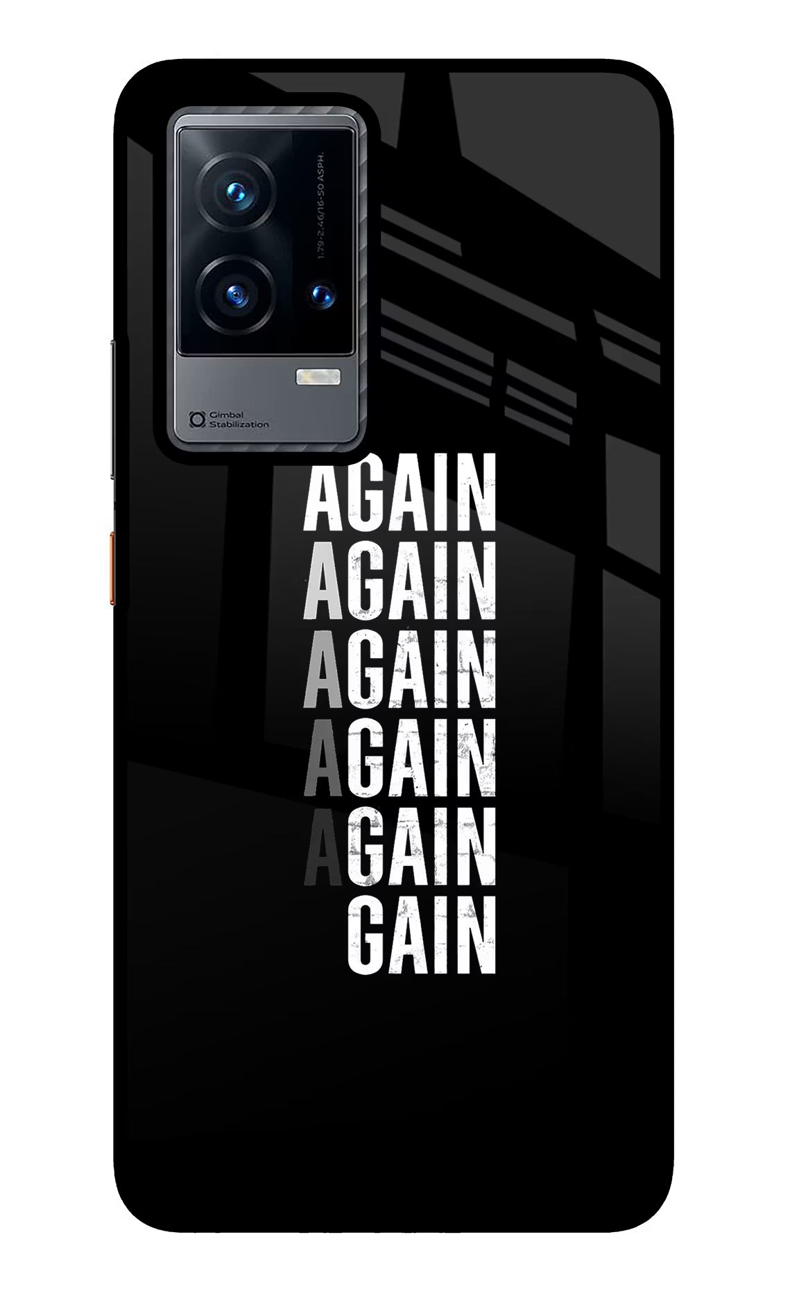 Again Again Gain iQOO 9 5G Glass Case