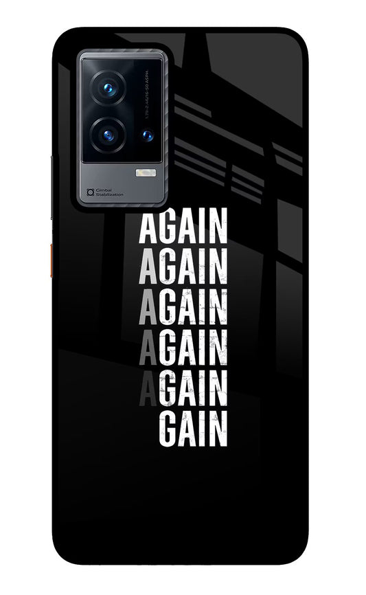 Again Again Gain iQOO 9 5G Glass Case