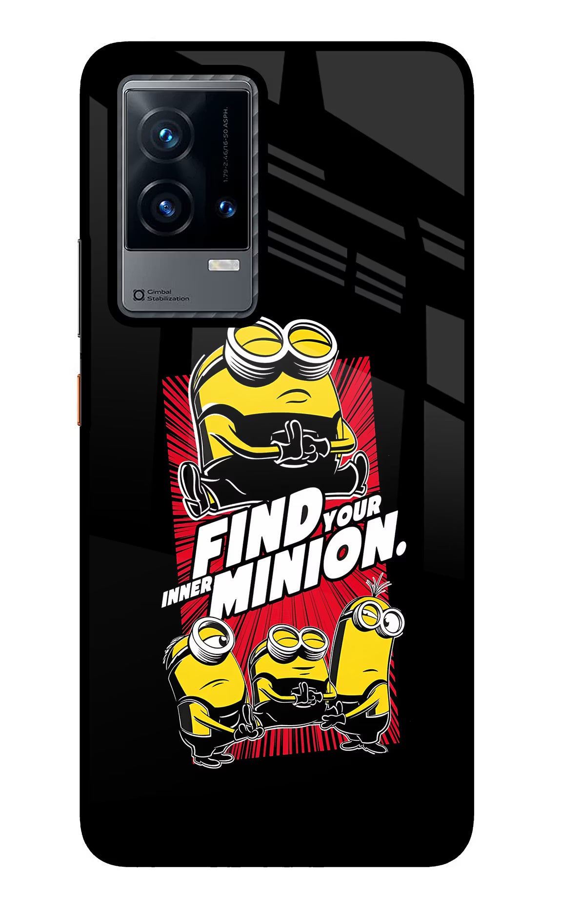 Find your inner Minion iQOO 9 5G Glass Case Back Cover by Casekaro