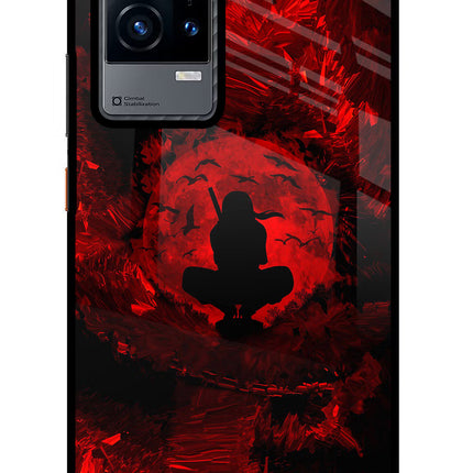 Itachi Uchiha iQOO 9 5G Glass Case Back Cover by Casekaro