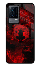 Itachi Uchiha iQOO 9 5G Glass Case Back Cover by Casekaro