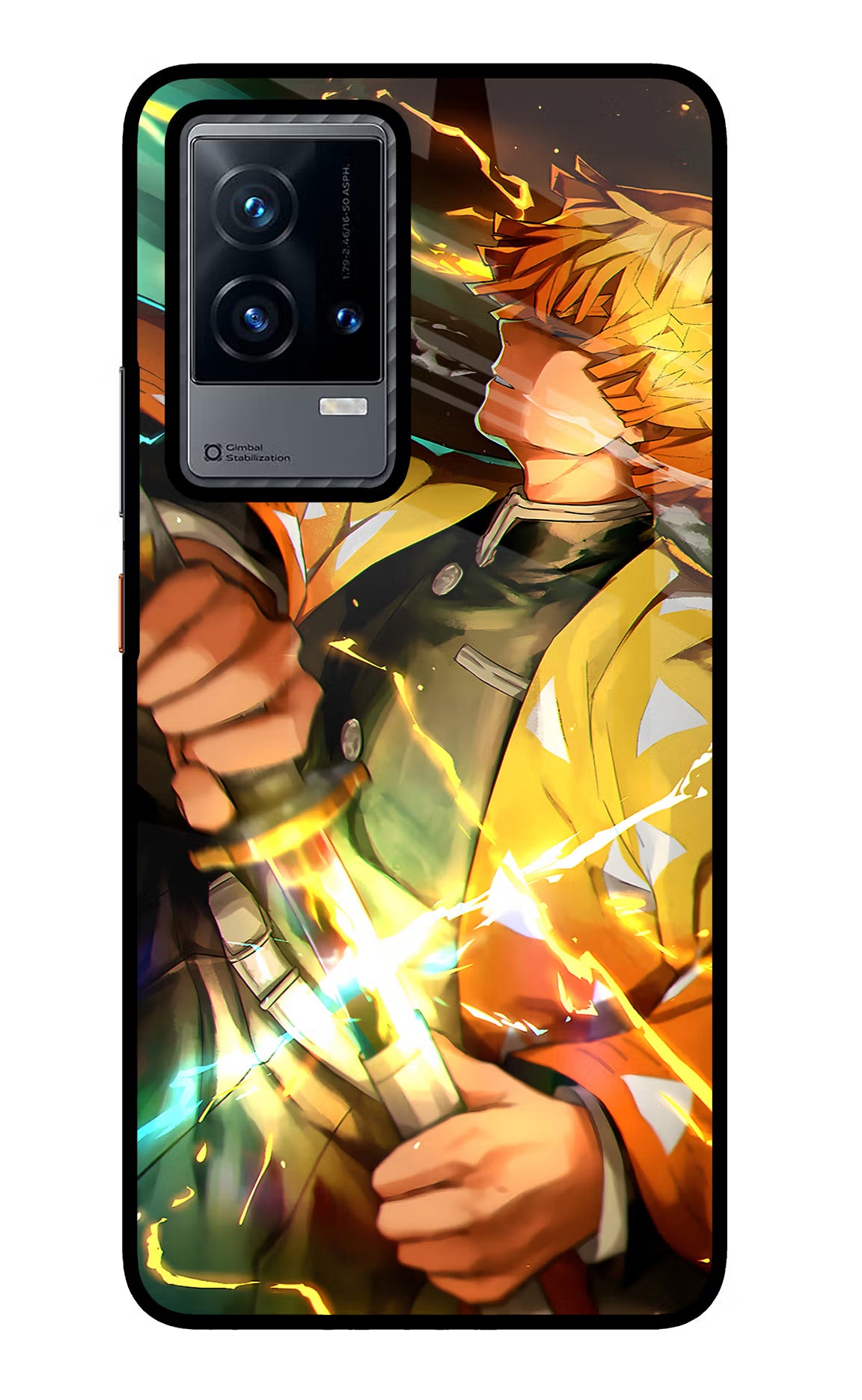 Demon Slayer iQOO 9 5G Glass Case Back Cover by Casekaro
