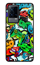 Game Doodle iQOO 9 5G Glass Case