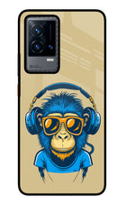 Monkey Headphone iQOO 9 5G Glass Case