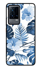 Fabric Art iQOO 9 5G Glass Case Back Cover by Casekaro