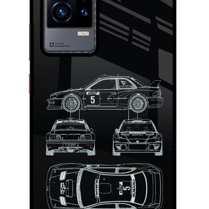WRC'99 iQOO 9 5G Glass Case Back Cover by Casekaro