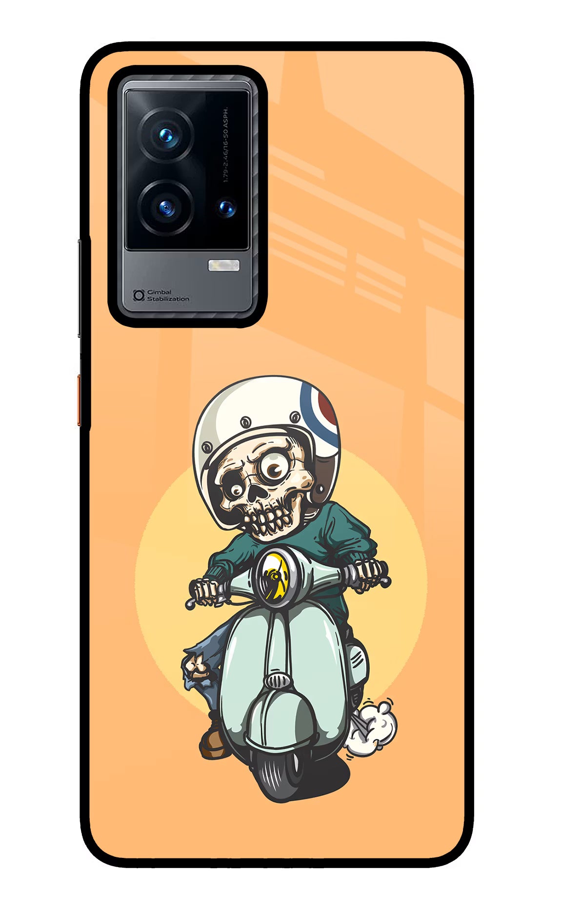Undead Biker iQOO 9 5G Glass Case