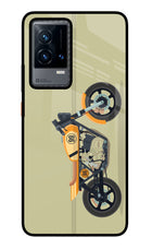 Vertical Speedster iQOO 9 5G Glass Case Back Cover by Casekaro