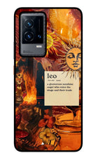 Leo Zodiac iQOO 9 5G Glass Case Back Cover by Casekaro