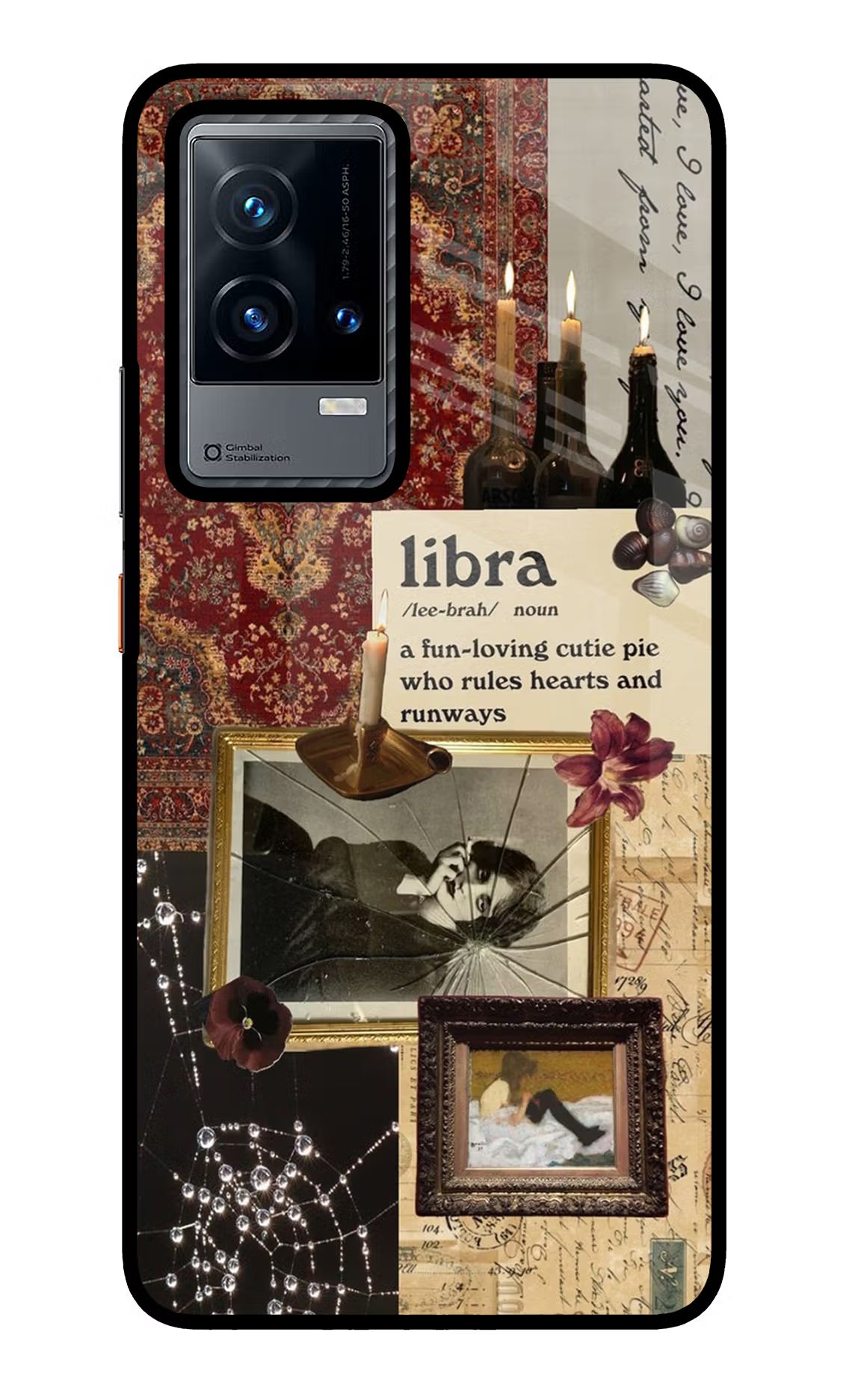 Libra Zodiac iQOO 9 5G Glass Case Back Cover by Casekaro