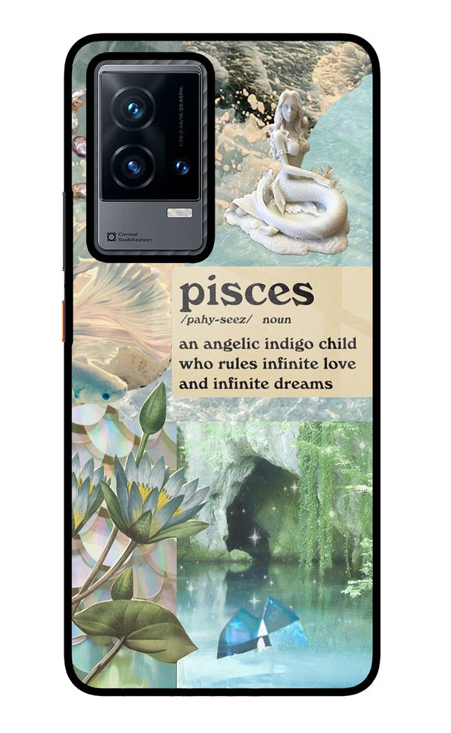 Pisces Zodiac iQOO 9 5G Glass Case Back Cover by Casekaro