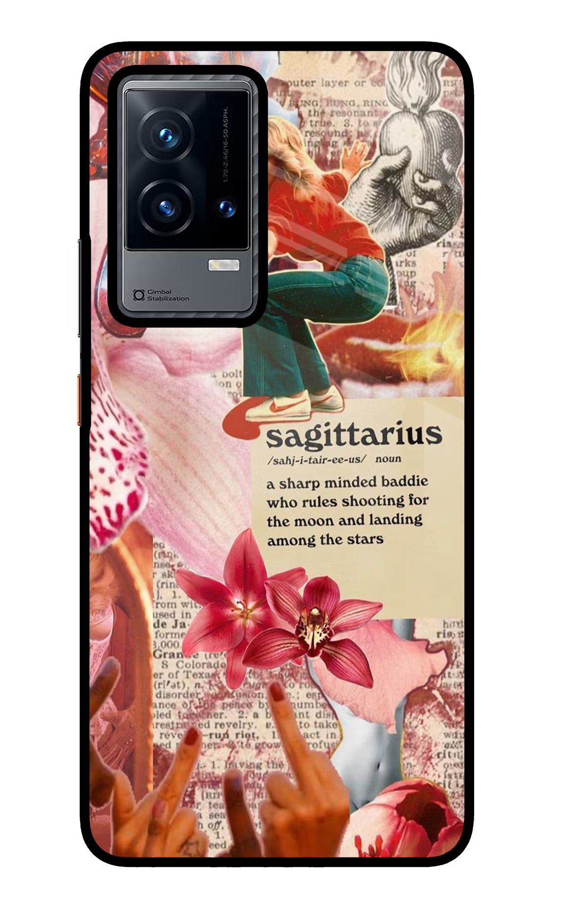 Sagittarius Zodiac iQOO 9 5G Glass Case