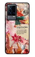 Sagittarius Zodiac iQOO 9 5G Glass Case Back Cover by Casekaro