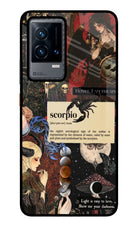 Scorpio Zodiac iQOO 9 5G Glass Case Back Cover by Casekaro