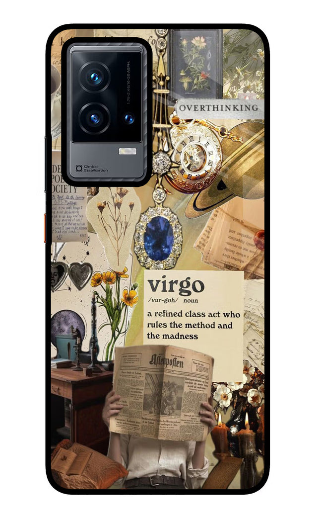Virgo Zodiac iQOO 9 5G Glass Case Back Cover by Casekaro