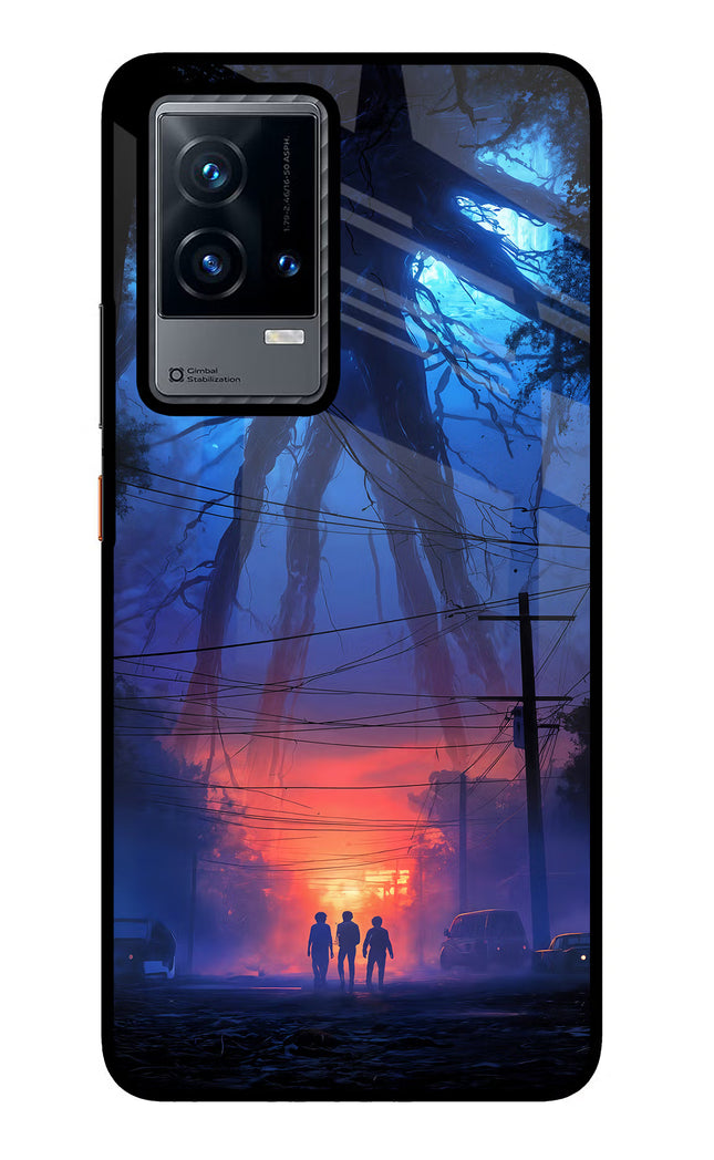 Ordinary Things Shadow iQOO 9 5G Glass Case Back Cover by Casekaro