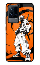 Street Samurai  iQOO 9 5G Glass Case Back Cover by Casekaro