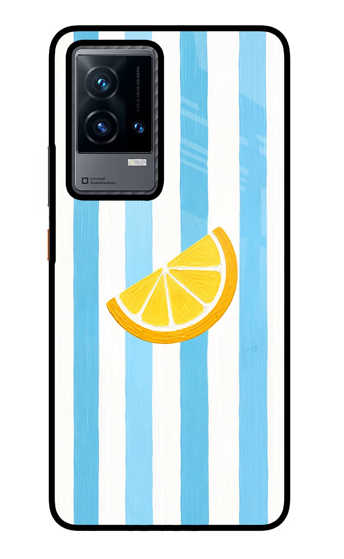 Summer Lemon iQOO 9 5G Glass Case Back Cover by Casekaro
