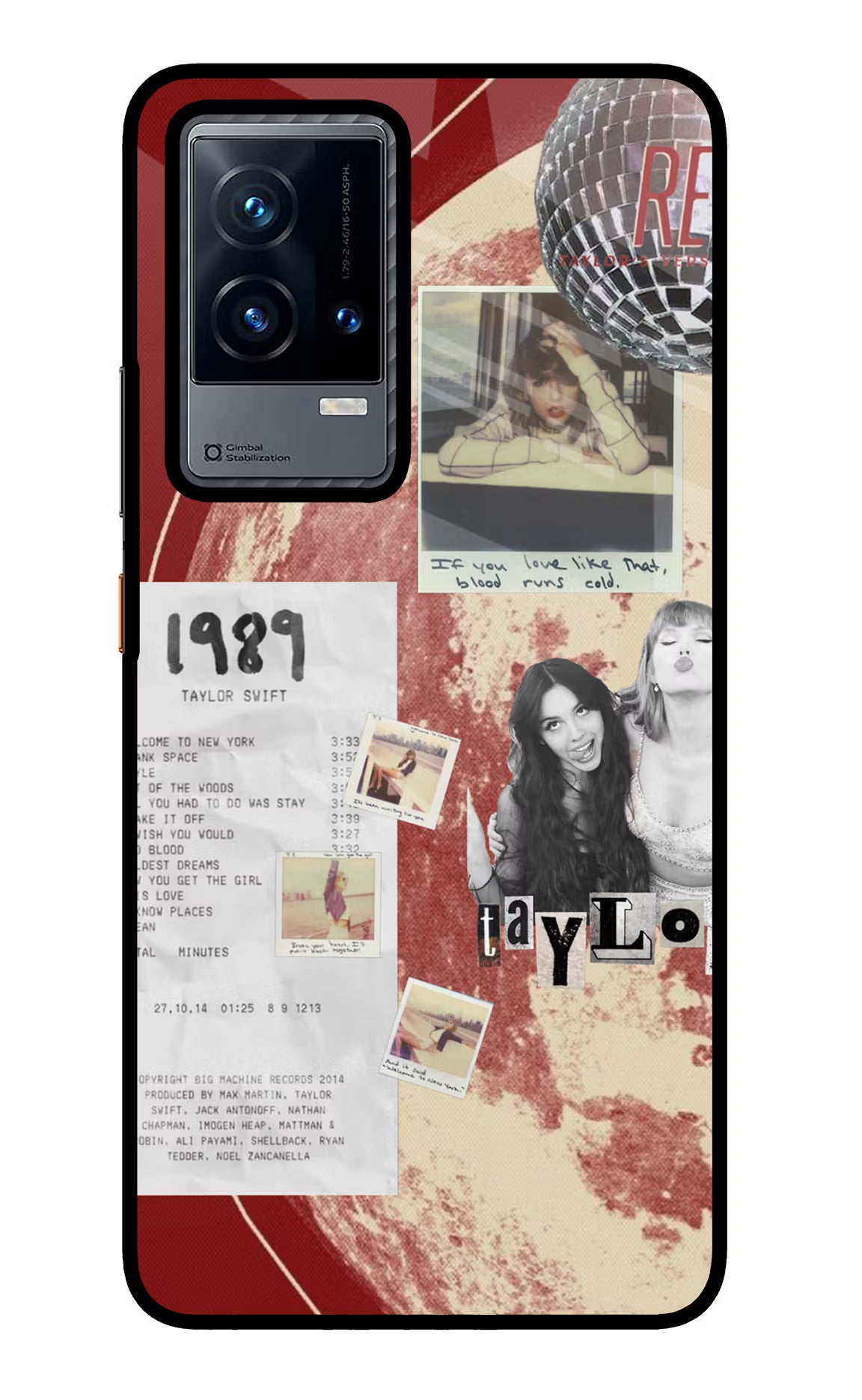 Taylor Swift iQOO 9 5G Glass Case