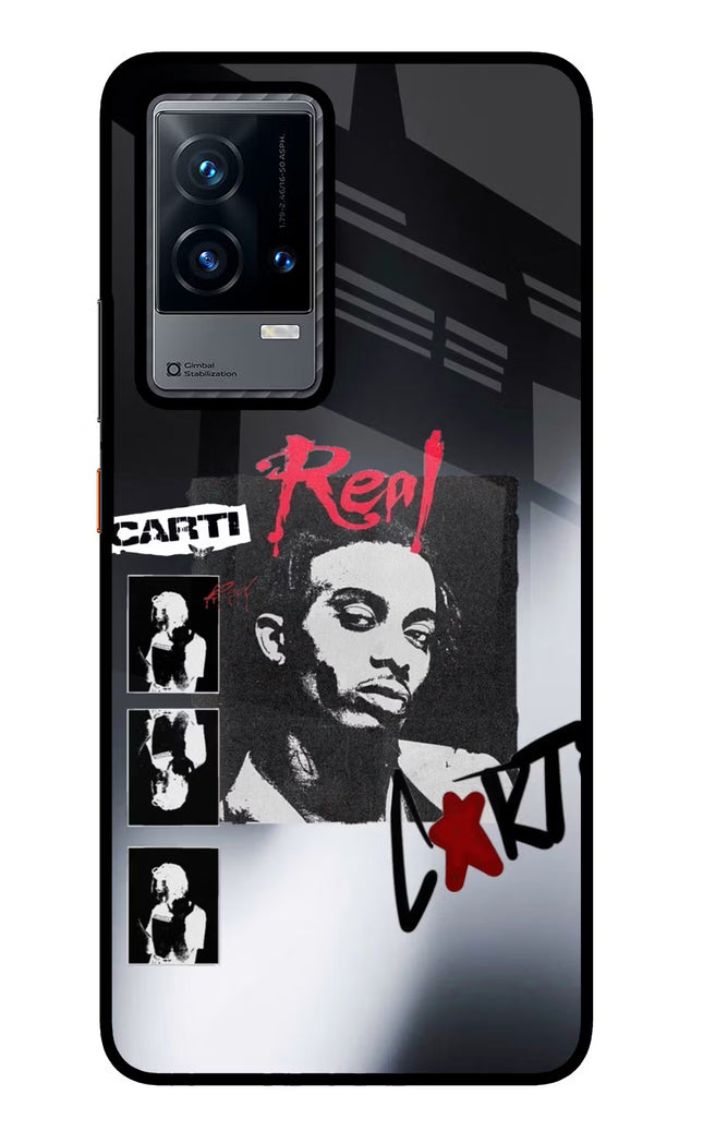Playboi Carti iQOO 9 5G Glass Case Back Cover by Casekaro