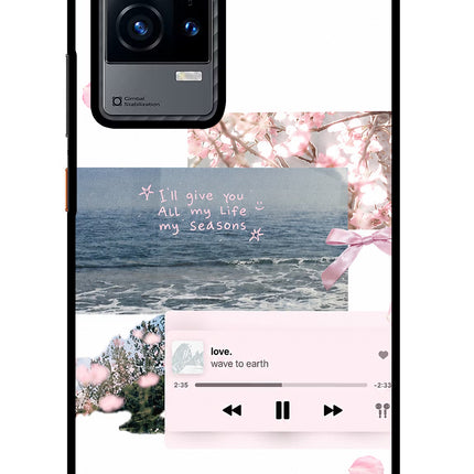 Wave to earth iQOO 9 5G Glass Case Back Cover by Casekaro