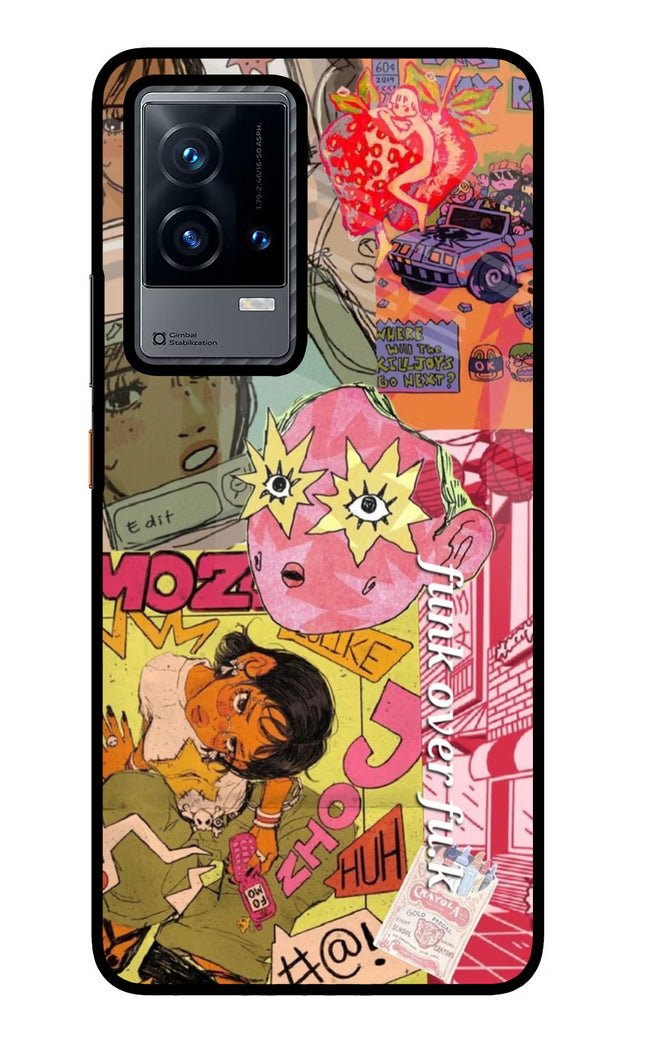Funkover iQOO 9 5G Glass Case Back Cover by Casekaro
