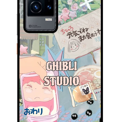 Studio Ghibli iQOO 9 5G Glass Case Back Cover by Casekaro