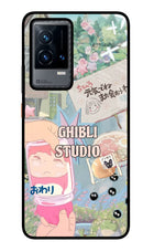 Studio Ghibli iQOO 9 5G Glass Case Back Cover by Casekaro