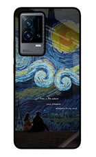 Softcore iQOO 9 5G Glass Case Back Cover by Casekaro