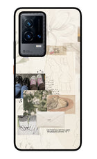 Soft Aesthetic iQOO 9 5G Glass Case Back Cover by Casekaro