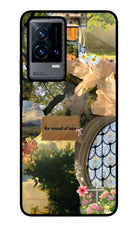 Rain iQOO 9 5G Glass Case Back Cover by Casekaro