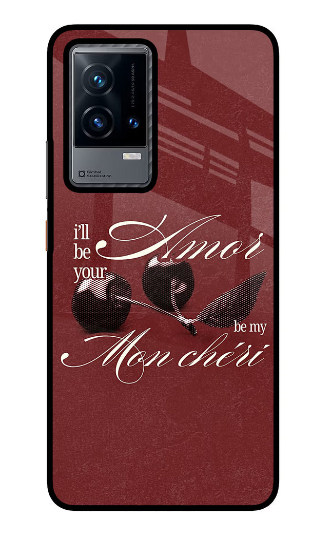 Velvet Cherry iQOO 9 5G Glass Case Back Cover by Casekaro