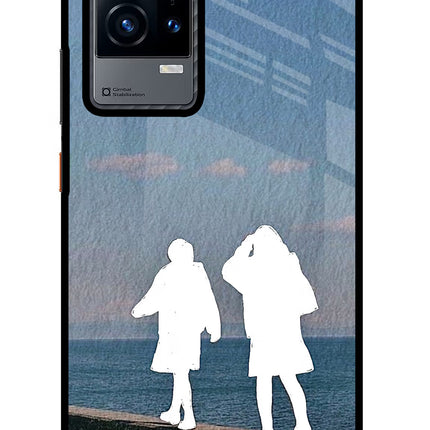 Coastal Dream iQOO 9 5G Glass Case Back Cover by Casekaro