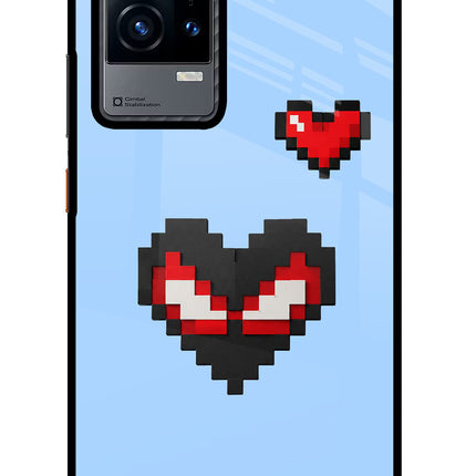 Peter Heart iQOO 9 5G Glass Case Back Cover by Casekaro