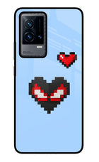 Peter Heart iQOO 9 5G Glass Case Back Cover by Casekaro