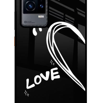 Love Line iQOO 9 5G Glass Case Back Cover by Casekaro