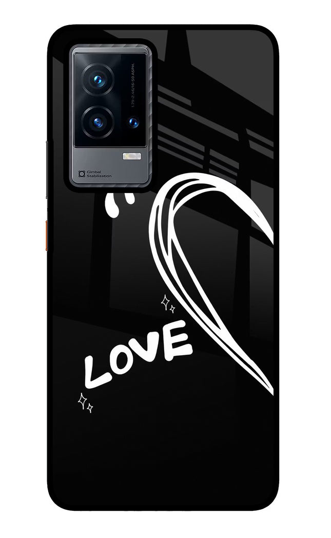 Love Line iQOO 9 5G Glass Case Back Cover by Casekaro