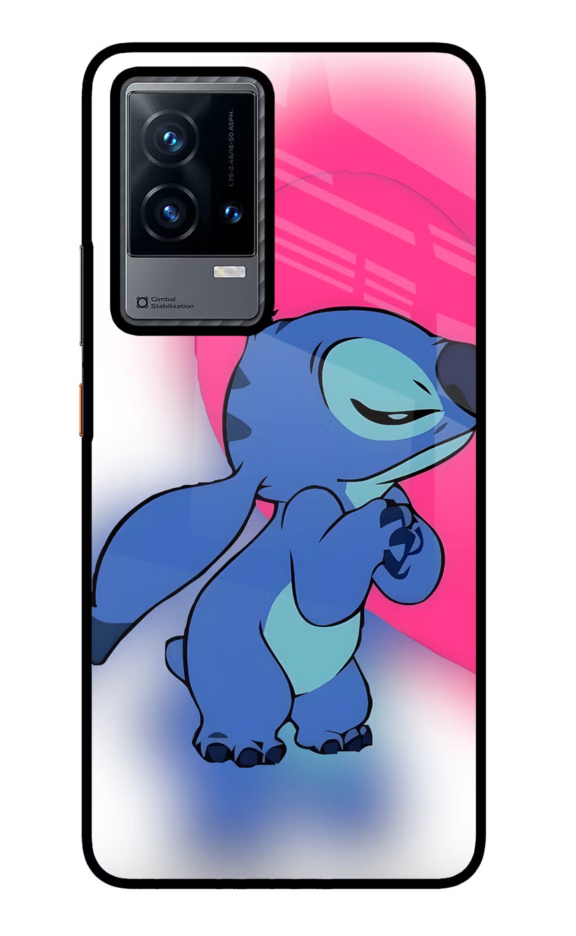 Stitch Hug iQOO 9 5G Glass Case