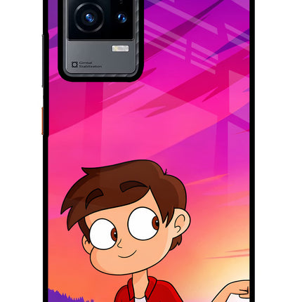 Marco Sunset iQOO 9 5G Glass Case Back Cover by Casekaro
