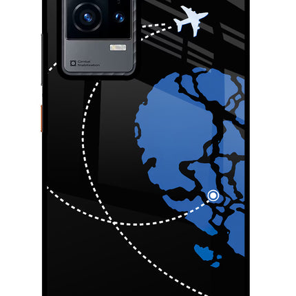 Love Orbit iQOO 9 5G Glass Case Back Cover by Casekaro