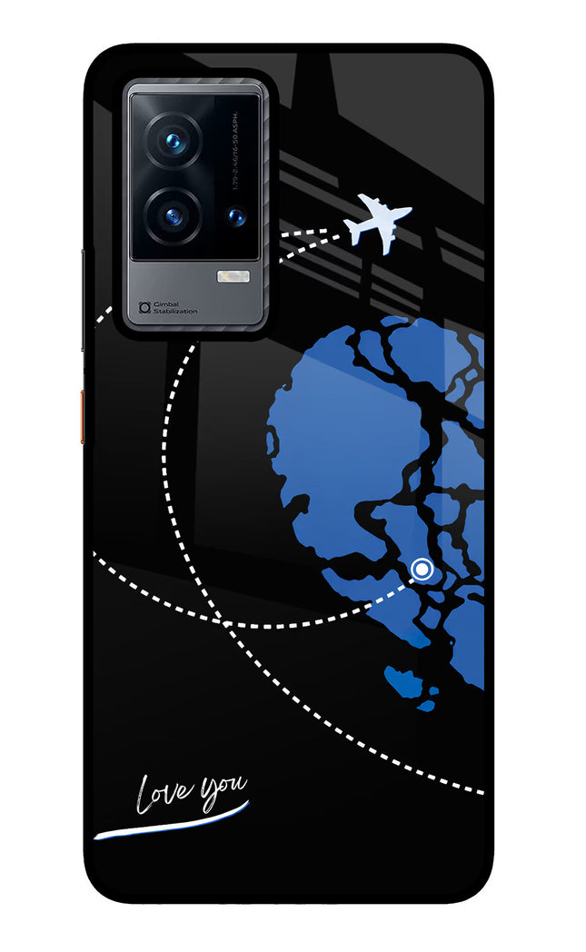 Love Orbit iQOO 9 5G Glass Case Back Cover by Casekaro