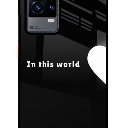 This World iQOO 9 5G Glass Case Back Cover by Casekaro