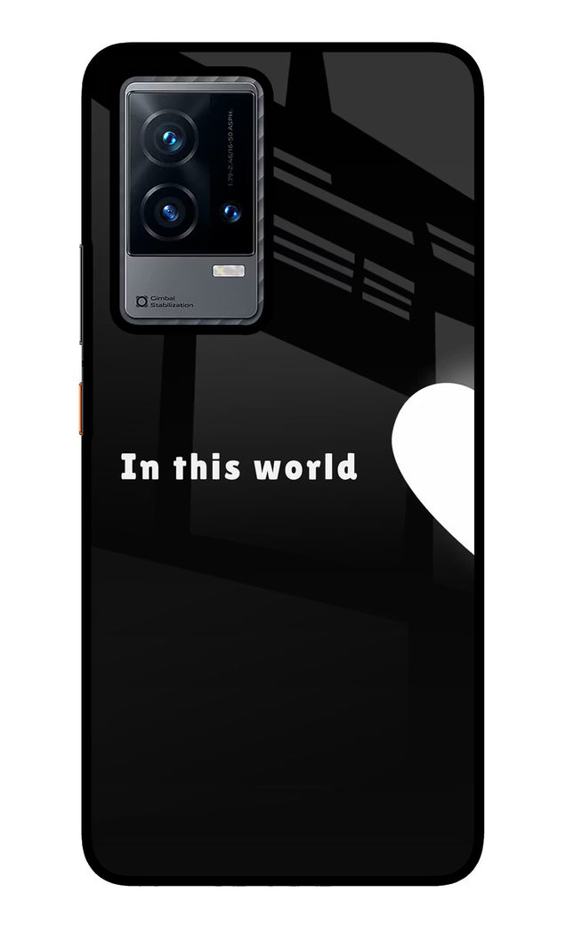 This World iQOO 9 5G Glass Case Back Cover by Casekaro