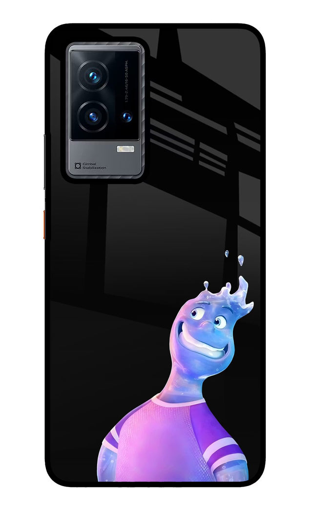 Wade Wave iQOO 9 5G Glass Case Back Cover by Casekaro